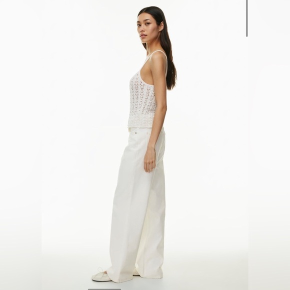 Aritzia Wilfred Gemma Top in Light Birch Small 100% cotton yarn knit tank - Picture 6 of 13